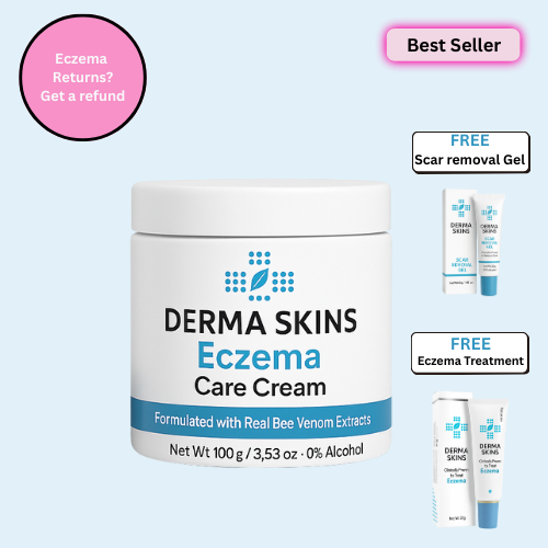 DermaSkins® Bee Venom Eczema + Acne Cream + FREE GIFTS + 30- DAY MONEY BACK GUARANTEE